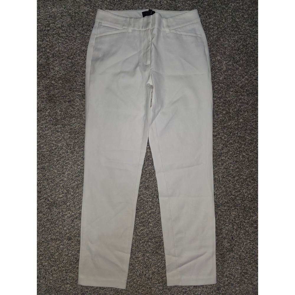 White House Black Market The Slim Ankle Pants White Size 0 Professional Trousers